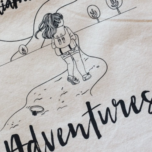 Tote bag ecológica 'big girls need big adventures'