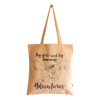 Tote bag 'big girls need big adventures'