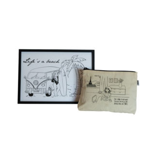 Kit de regalo neceser y lámina