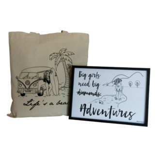 Kit de regalo tote bag y lámina
